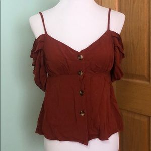 Off the shoulder Sleeve Tank Top